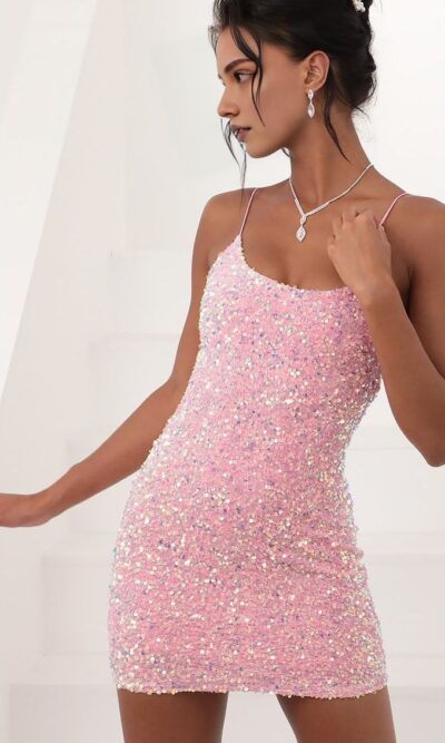 Sequins Backless Short Party Dress