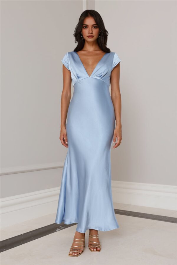 Special Satin Maxi Dress