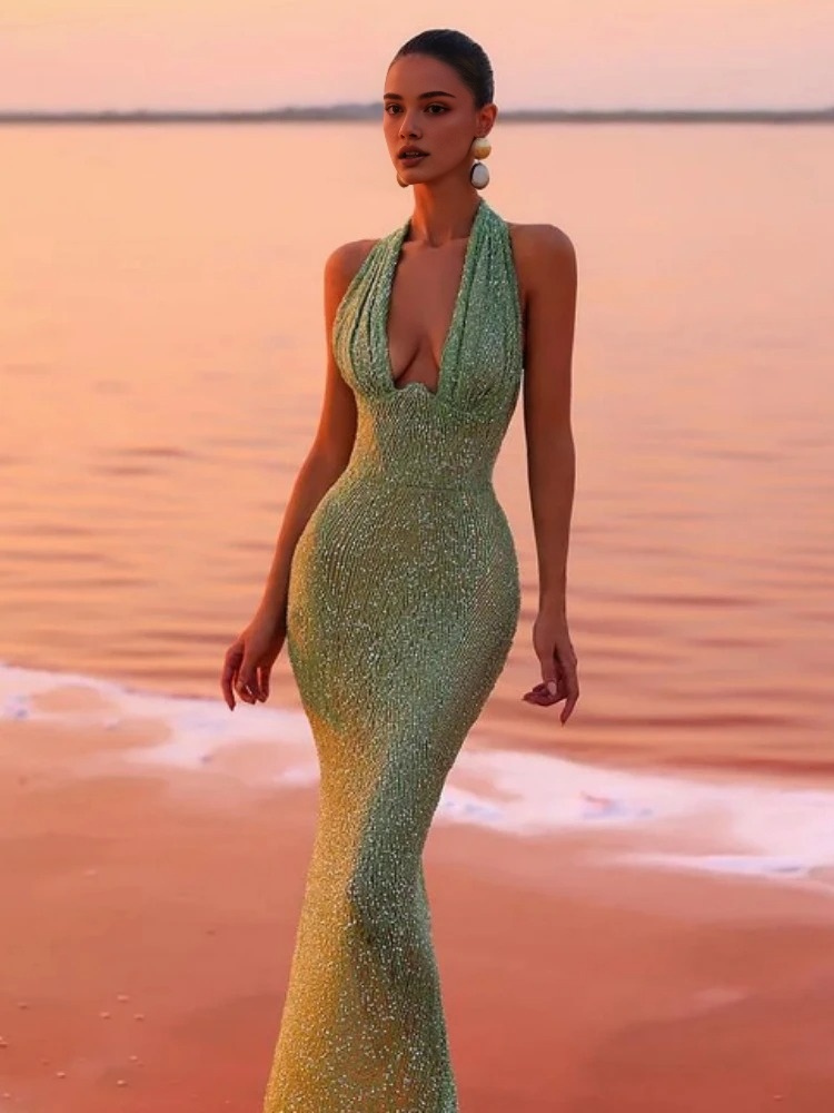 deep-v-sequined-backless-long-dress-green-2