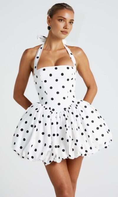 Backless Tie Mini Dress