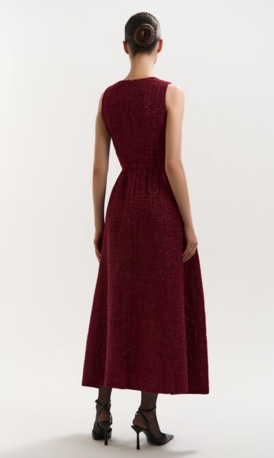 sleeveless-round-neck-a-line-high-waisted-long-dress- burgundy-6