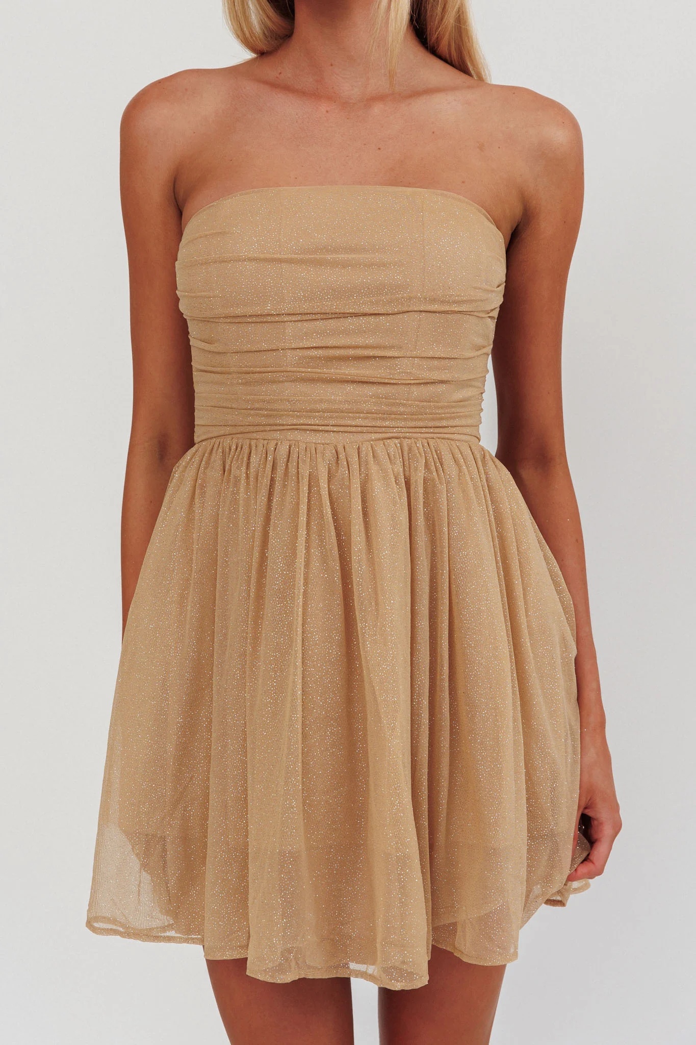 strapless-blackglitter-mini-dress-gold-2