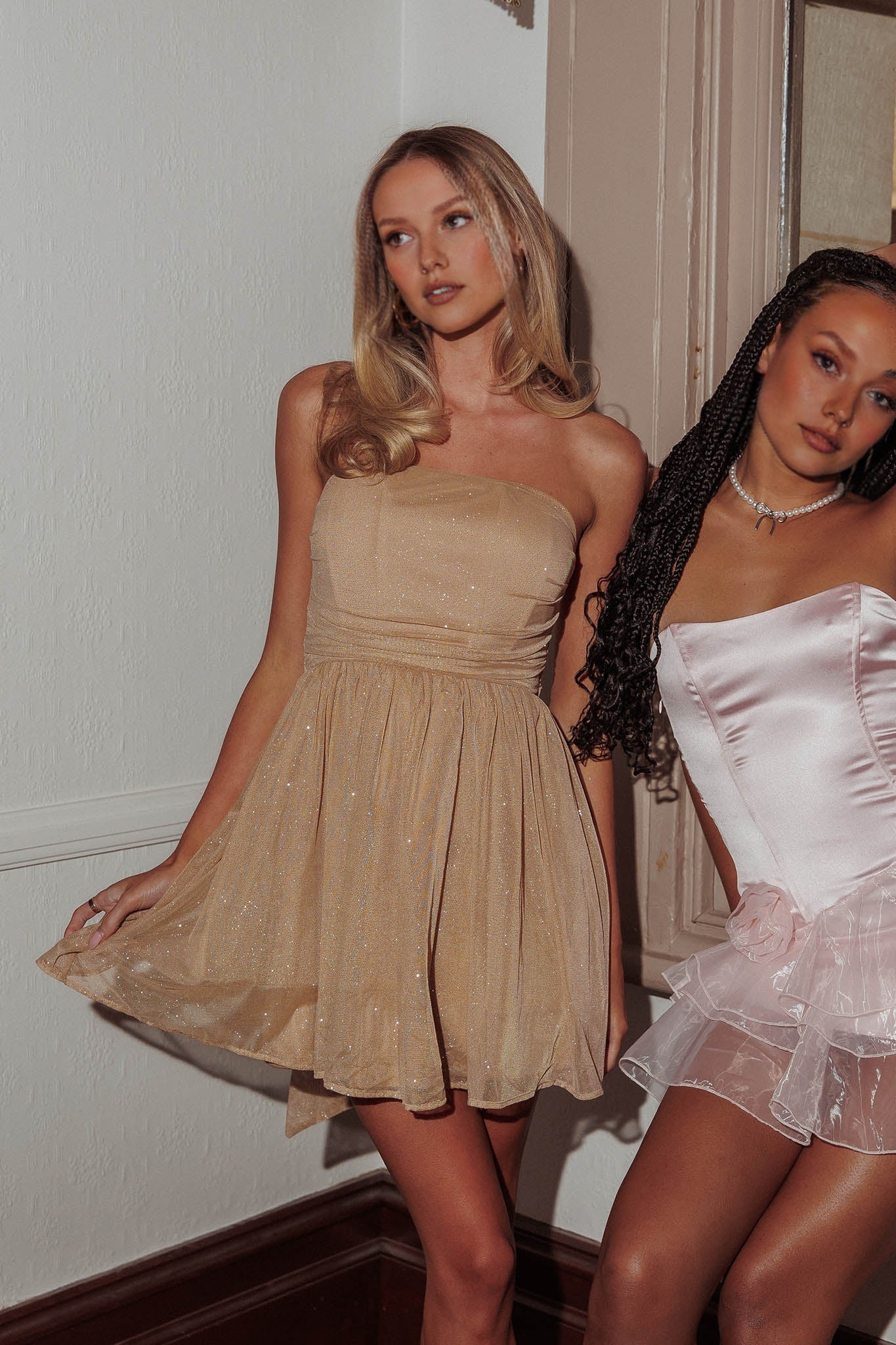 strapless-blackglitter-mini-dress-gold-6